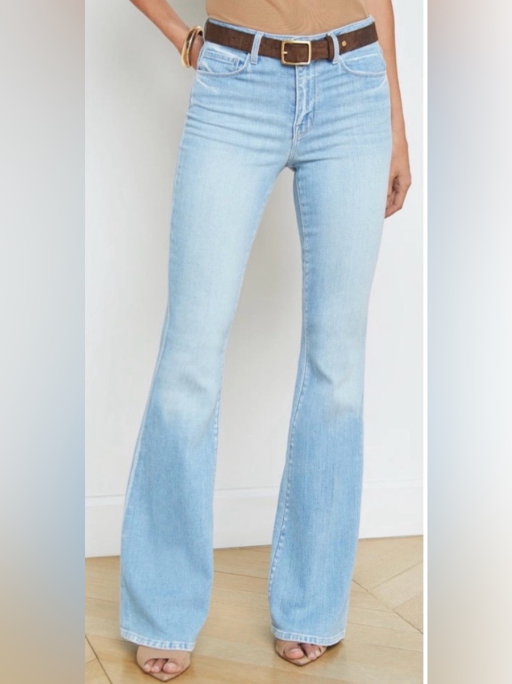 L’agence Bell high rise flare jeans